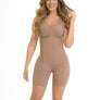09375 - ATTACHED BRA, SLEEVELESS, SIDE ZIPPER, MID-THIGH AND ULTRA BUTTLIFTER