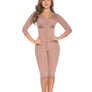 09103 - ATTACHED BRA, LONG SLEEVE, 3 LEVEL HOOK, KNEE-LENGTH