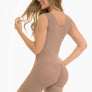 09375 - ATTACHED BRA, SLEEVELESS, SIDE ZIPPER, MID-THIGH AND ULTRA BUTTLIFTER