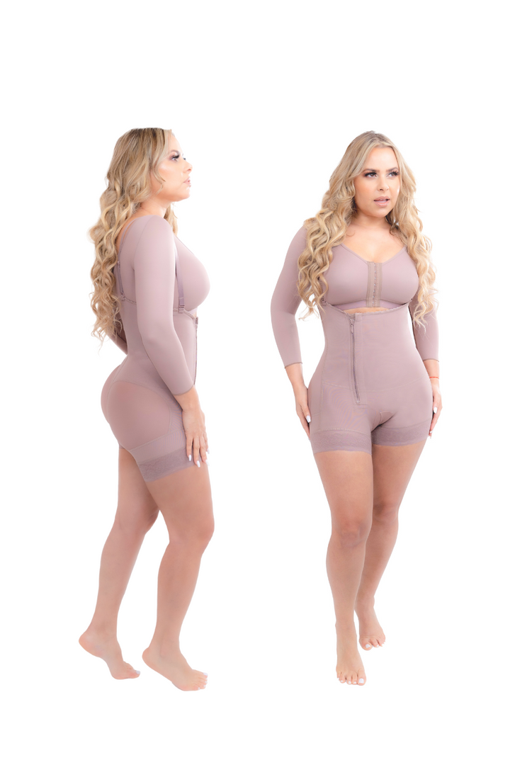 09411 - STRAPLESS ,SUSPENDERS, SIDE ZIPPER, BOYSHORT WITH ULTRA BUTTLIFTER