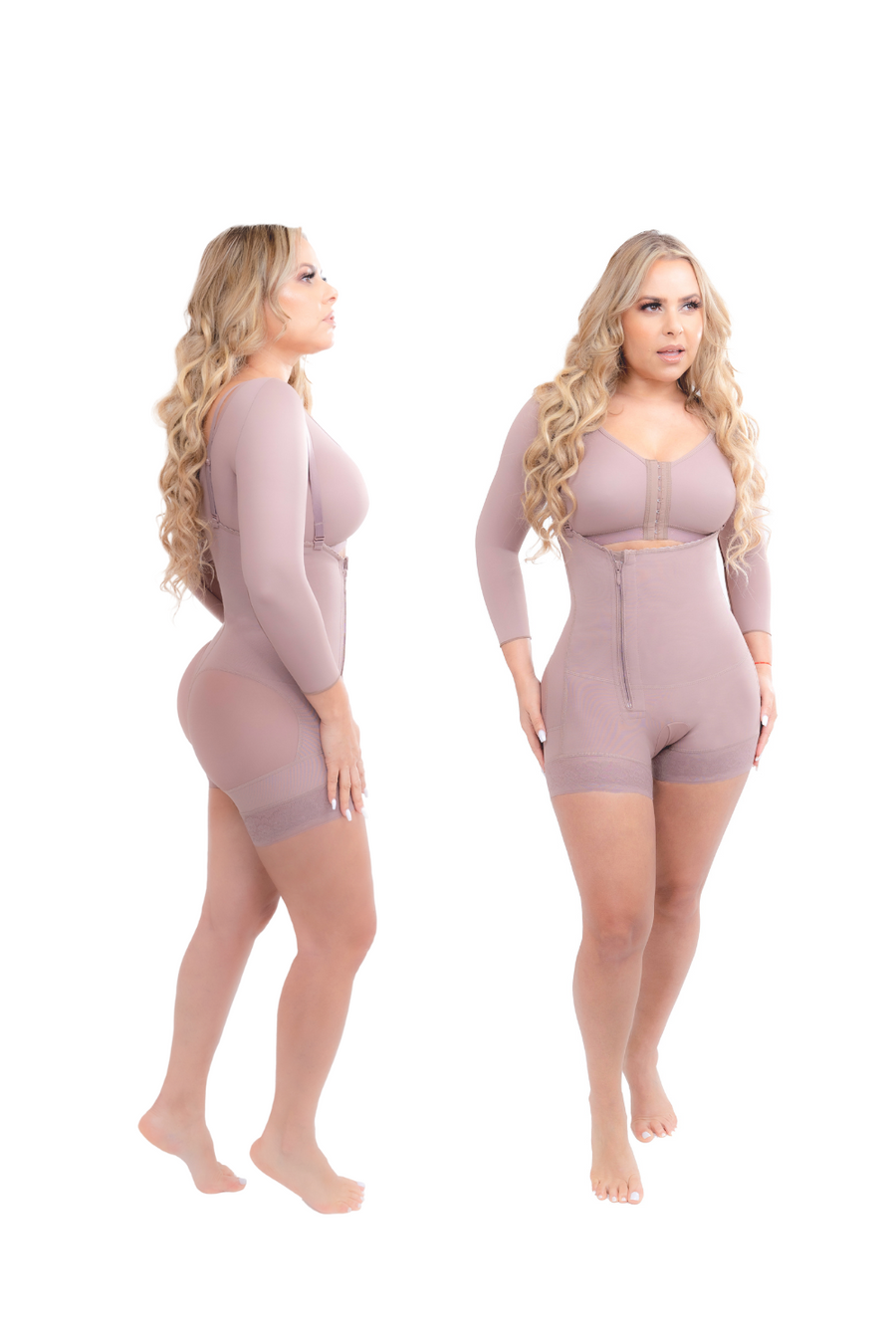 09411 - STRAPLESS ,SUSPENDERS, SIDE ZIPPER, BOYSHORT WITH ULTRA BUTTLIFTER
