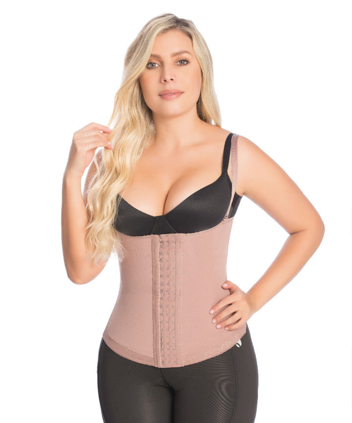 TrueShapers Knee Length Body Shaper With Firm Compression Butt