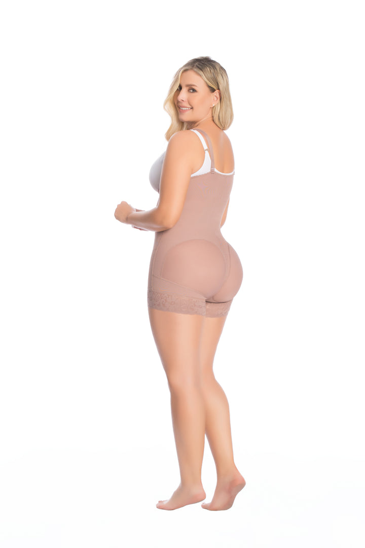09068 - STRAPLESS ,SUSPENDERS, SIDE ZIPPER, BOYSHORT