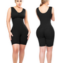 09375 - ATTACHED BRA, SLEEVELESS, SIDE ZIPPER, MID-THIGH AND ULTRA BUTTLIFTER