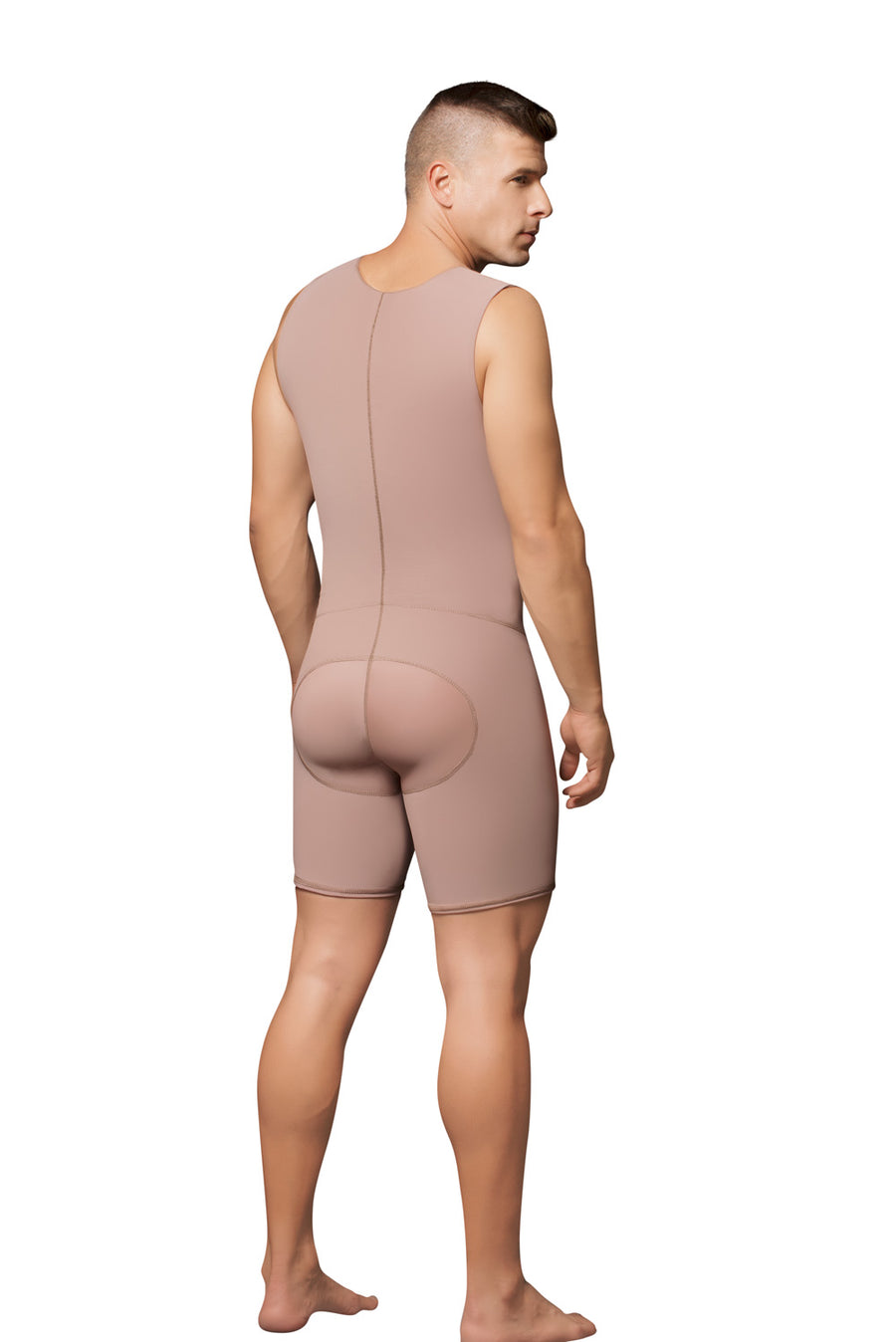 09016 - MALE GARMENT, FRONT ZIPPER, MID-THIGH